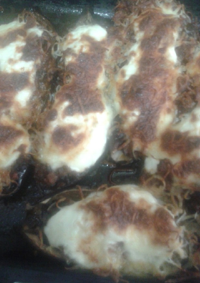 Una foto de Berenjenas rellenas con yogur griego y soja texturizada