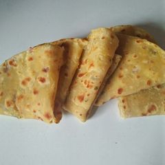 A picture of Onion and coriander chapati.