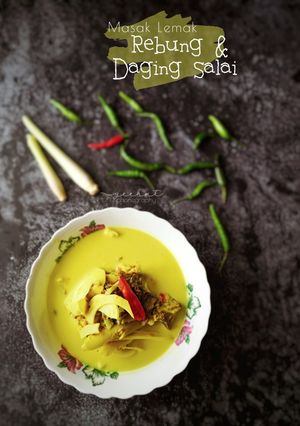 Gambar Masak Lemak Rebung & Daging Salai