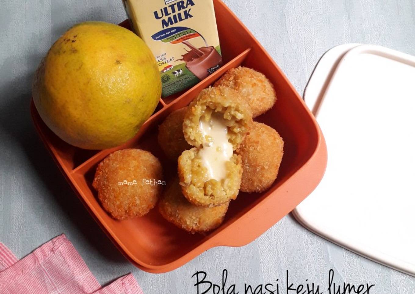 Bola nasi keju lumer