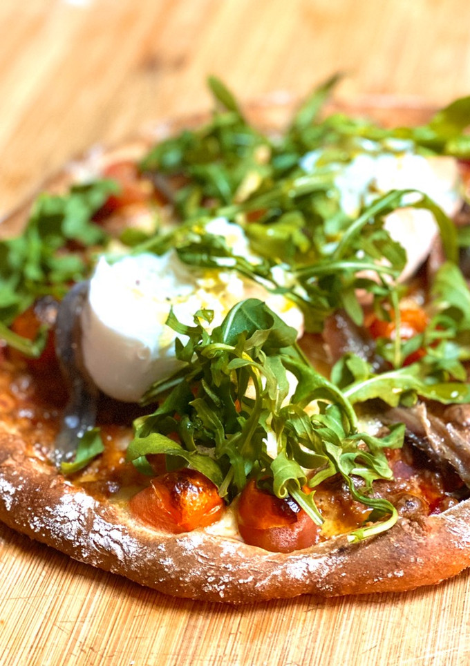 Una foto de Masa de pizza integral