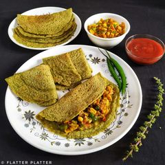 Stuffed Moong Cheela A picture of Stuffed Moong Cheela.