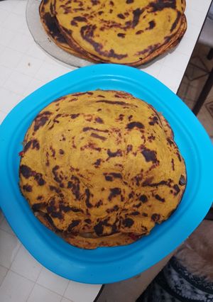 Una foto de Panqueques de calabaza saludables
