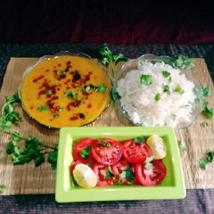 A picture of RICE and DAL.