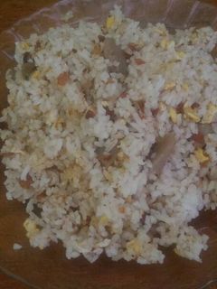 Foto resep Nasgor putih bakso kornet