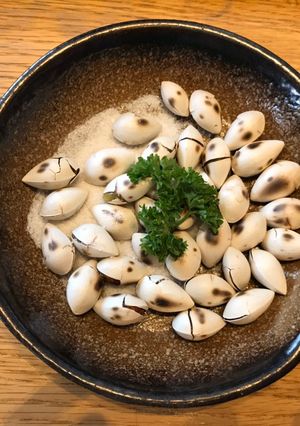 Hình của món Bạch quả rang muối.