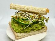 A picture of avocado tahini