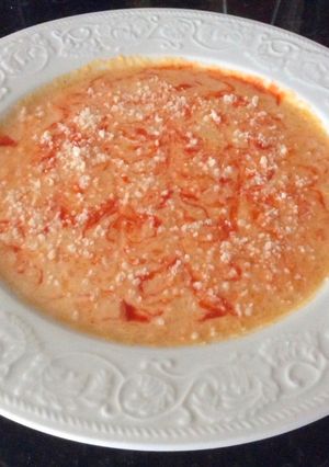 A picture of Creamy Butternut Squash and Tomatoes Soup.