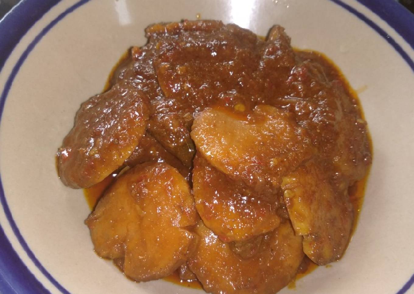 Semur jengkol pedas