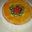 Tarta de frutas y crema pastelera. Riquísima!!