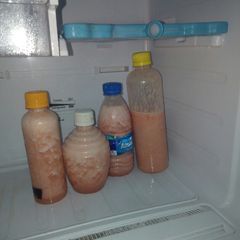 A picture of Pineapple and Water Melon smoothie.
