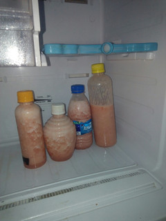A picture of Pineapple and Water Melon smoothie.