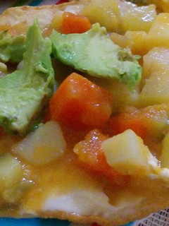 Una foto de Tostadas de verdura