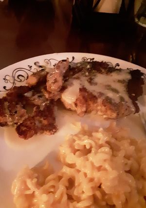 A picture of Chicken Schnitzel.