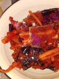 Col roja uruguaya, estilo kimchi