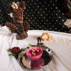 A picture of Beetroot Raita.