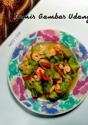Foto resep Tumis Gambas Udang