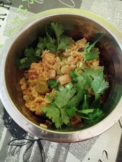 சோயா தக்காளி பிரியாணி (Soya thakkaali biryani recipe in tamil) செய்முறை முக்கிய புகைப்படம்
