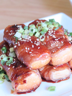 蜂蜜蔥燒豬肉豆腐捲~蜂蜜入菜鹹甜好滋味~超適合當便當菜~ 的食譜成品照片