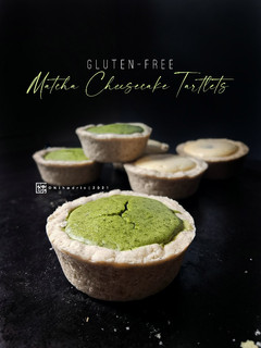 Gambar Tart Keju Matcha Tanpa Gluten (Gluten-free Matcha Cheese Tart)