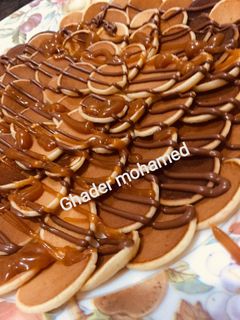 صورة لوصفة ميني بان كيك بالشوكولاته والكراميل 🥞🥞
