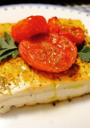 O poză a rețetei Brânză Feta greca la cuptor.