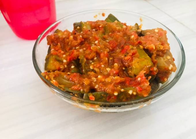 Terong Teri Balado (No minyak, for diet)