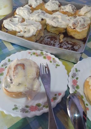 Foto resep Cinnamon rolls with cream cheese