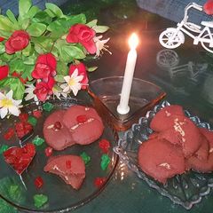 A picture of Red velvet cookies.