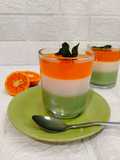 Puding Lapis Jeruk MBG Matcha