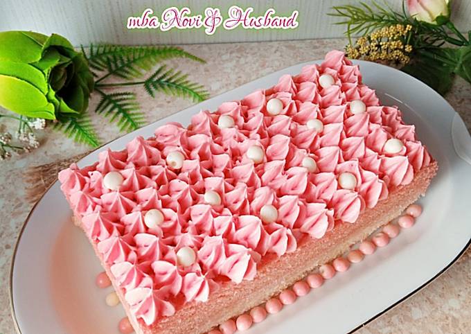 Cara termudah buat Pink Ombre Cake yang menggugah selera