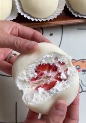 A picture of Strawberry Mochi.
