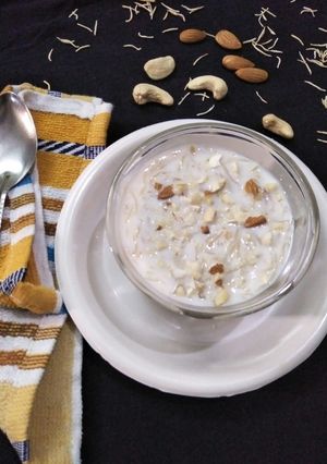 जवे की खीर (jave ki kheer recipe in Hindi) रेसिपी मुख्य फोटो