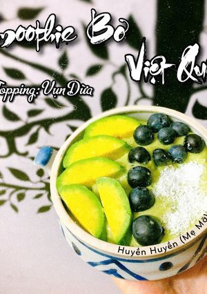 Hình của món Smoothie Bơ Việt Quất.
