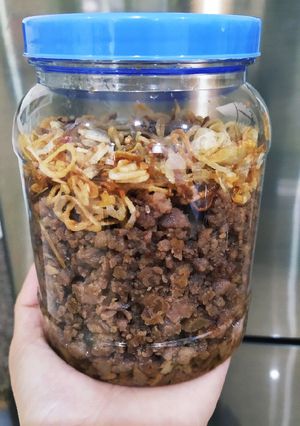 Hình của món Thịt chưng mắm tép.