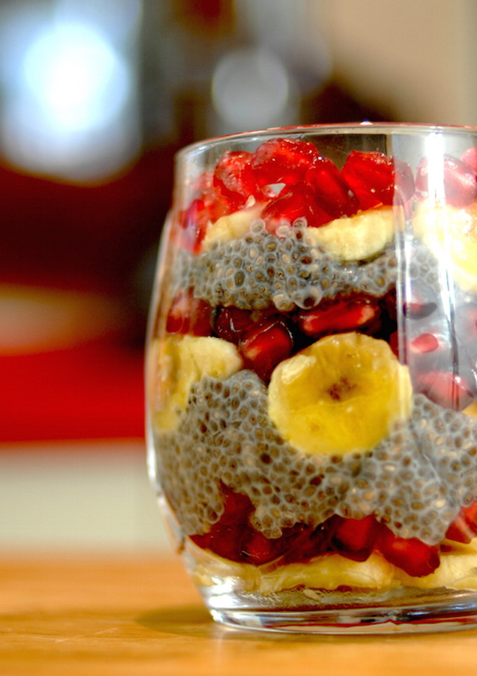 Una foto de Pudin de chía y frutas {FitKen} 
