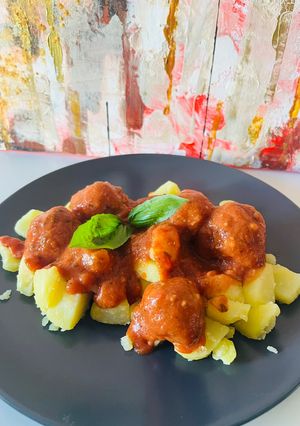 Paradicsomos húsgombóc recept fotója