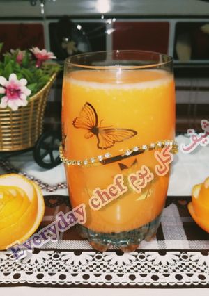صورة لوصفة عصير البرتقال والجزر 🍊🥕