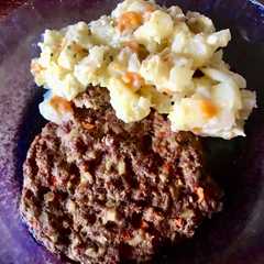 Una foto de Hamburguesas de carne de res y verduras para horno