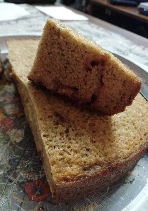 Una foto de Budín de Leche condensada con Corazón de Frambuesa