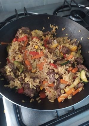 Una foto de Arroz atollado asiático