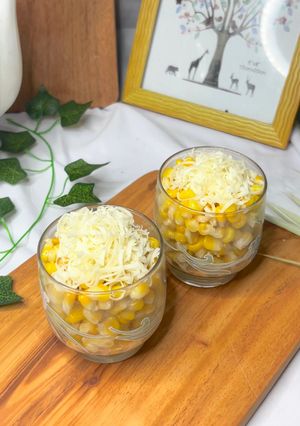 Foto resep Jagung Creamy Keju Lumer: Takjil Nusantara Favorit