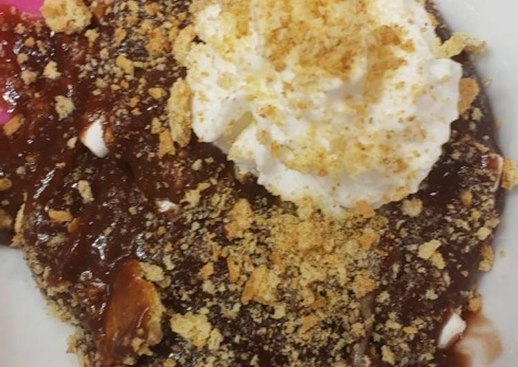 Steps to Make Any-night-of-the-week S’mores dessert