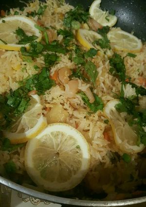 A picture of Prawn rice.