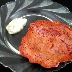 A picture of Beetroot  Rava Instant Dosa.
