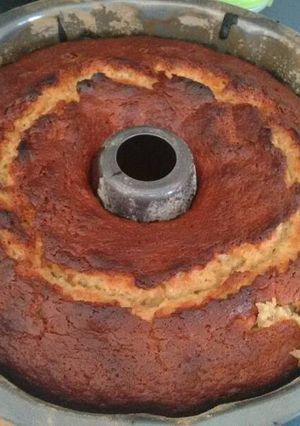 Una foto de Pastel de plátano. ॐ