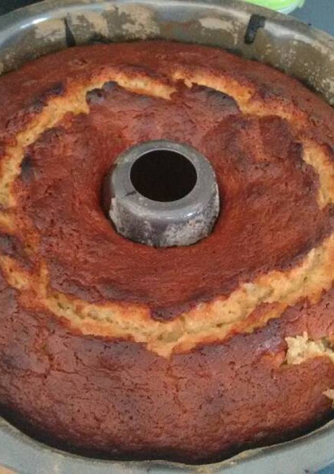 Una foto de Pastel de plátano. ॐ