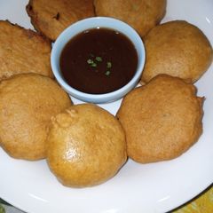 A picture of Potato & Yam kababs.