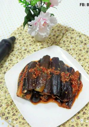 Hình của món Cà Tím Trộn Gia Vị 가지무침 (Món Chay).