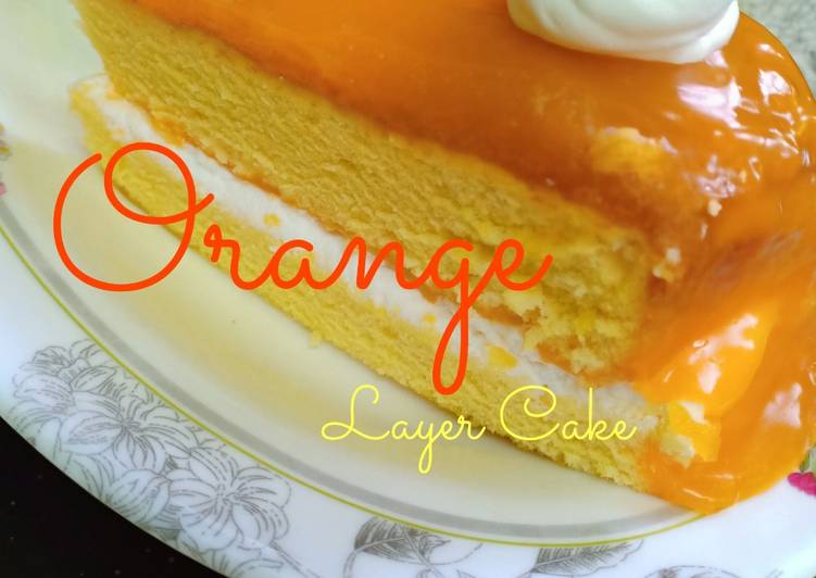 Recipe of Award-winning 🍊ORANGE LAYER CAKE🍊